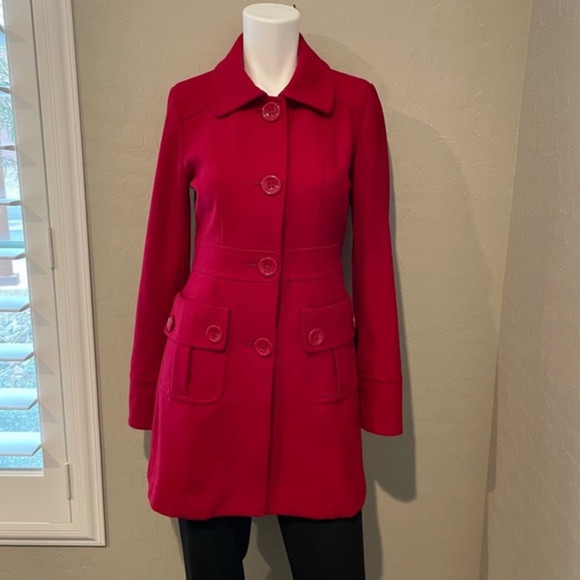 Anthropologie's Tulle Red Wool Coat - Picture 6 of 6